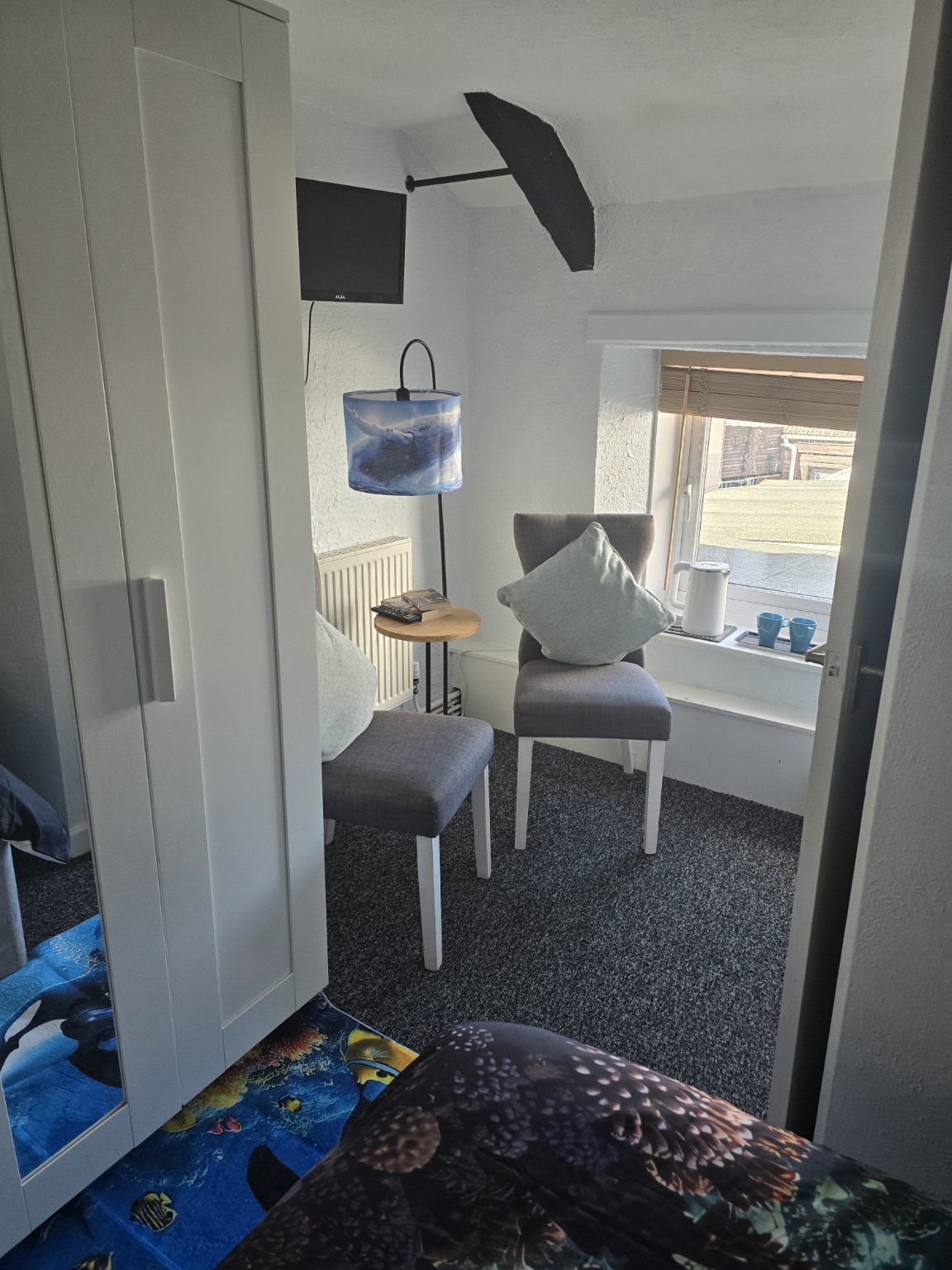 Whale room with double bed